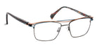J.F. Rey® JF2963 JFR JF2963 0095 53 - 0095 Black/Toffee/Blue Gray Eyeglasses