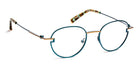 J.F. Rey® JF2966 JFR JF2966 2590 47 - 2590 Blue Peacock/Chamois Eyeglasses
