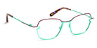J.F. Rey® JF2968 JFR JF2968 7540 50 - 7540 Red Wine/Jade Eyeglasses