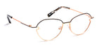 J.F. Rey® JF2969 JFR JF2969 0055 51 - 0055 Satin Black/Pink Gold Eyeglasses