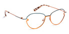 J.F. Rey® JF2969 JFR JF2969 2090 51 - 2090 Peacock Blue/Chamois Eyeglasses