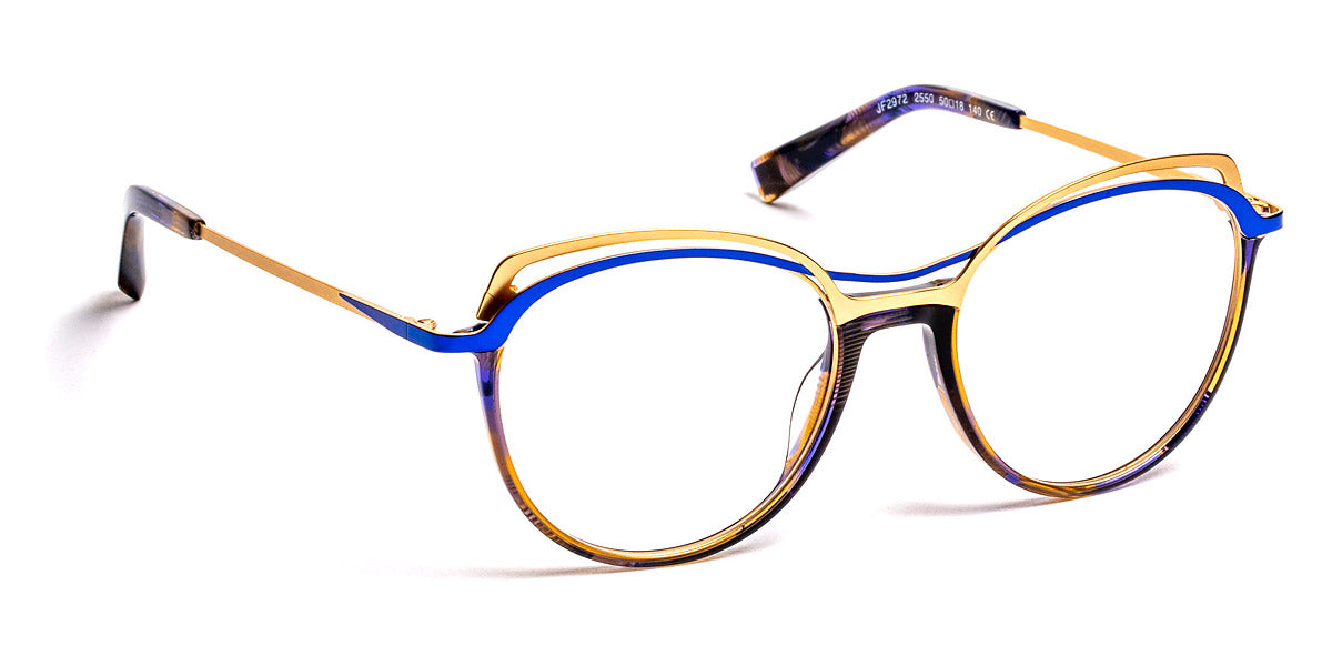 J.F. Rey® JF2972 JFR JF2972 2550 50 - 2550 Blue/Brown/Gold Eyeglasses