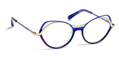 J.F. Rey® JF2973 JFR JF2973 2550 52 - 2550 Blue/Satin Gold Eyeglasses