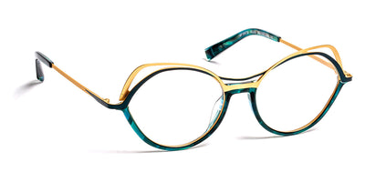 J.F. Rey® JF2973 JFR JF2973 4050 52 - 4050 Green/Turquoise/Satin Gold Eyeglasses