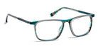 J.F. Rey® JF2976 JFR JF2976 2522 54 - 2522 Streak Brown/Peacock Blue Eyeglasses