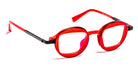 J.F. Rey® JF2981 JFR JF2981 3000 43 - 3000 Red/Satin Black Eyeglasses