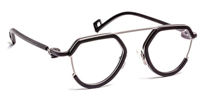 J.F. Rey® JF2982 JFR JF2982 0005 48 - 0005 Black/Satin Ruthenium Eyeglasses