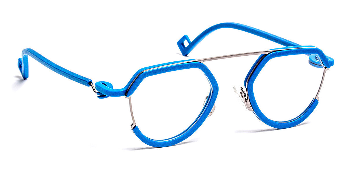 J.F. Rey® JF2982 JFR JF2982 2005 48 - 2005 Blue/Satin Ruthenium Eyeglasses