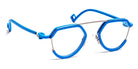 J.F. Rey® JF2982 JFR JF2982 2005 48 - 2005 Blue/Satin Ruthenium Eyeglasses