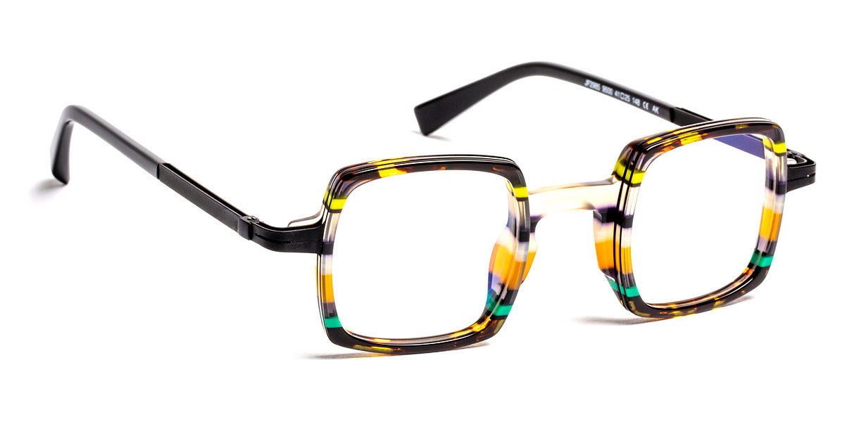 J.F. Rey® JF2985 JFR JF2985 9500 41 - 9500 Stripes Demi/Yellow/Black Eyeglasses