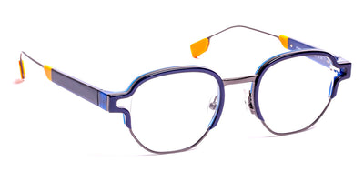 J.F. Rey® JF2989 JFR JF2989 2060 49 - 2060 Blue/Brick/Satin Gunmetal Eyeglasses