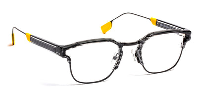J.F. Rey® JF2990 JFR JF2990 0560 49 - 0560 Caviar/Yellow Orange/Satin Black Eyeglasses