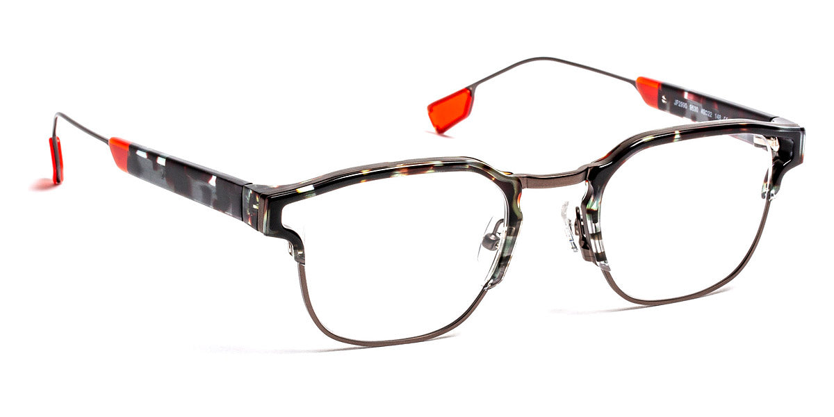 J.F. Rey® JF2990 JFR JF2990 9530 49 - 9530 Brown/Red/Satin Gunmetal Eyeglasses
