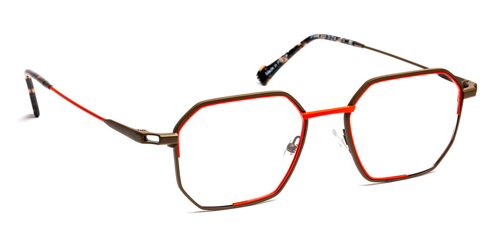J.F. Rey® JF2996 JFR JF2996 4330 51 - 4330 Khaki/Red Eyeglasses