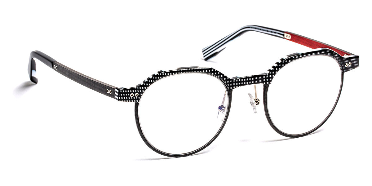 J.F. Rey® JF3000 JFR JF3000 0030 50 - 0030 Pixel Black/Carbon/Fiber Glasses Red Eyeglasses