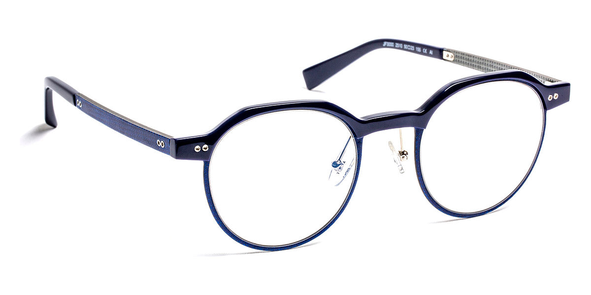 J.F. Rey® JF3000 JFR JF3000 2510 50 - 2510 Blue/Fiber Glasses Blue/Silver Eyeglasses