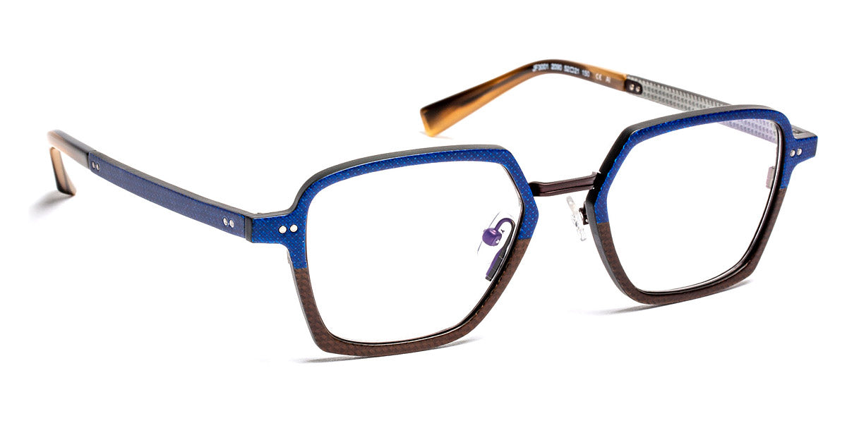 J.F. Rey® JF3001 JFR JF3001 2090 52 - 2090 Fiber Glasses Blue/Brown/Silver/Gray Eyeglasses