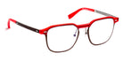 J.F. Rey® JF3004 JFR JF3004 3090 54 - 3090 Red/Fiber Glasses Brown Eyeglasses