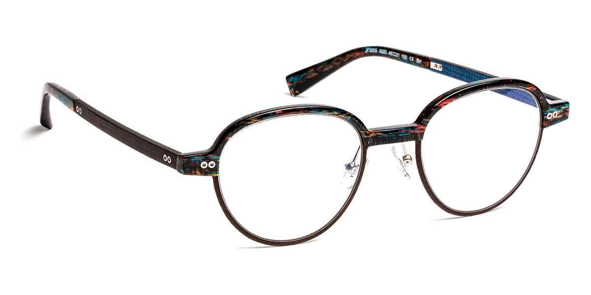 J.F. Rey® JF3005 JFR JF3005 9220 48 - 9220 Tissu Brown/Blue/Fiber Glasses Brown Eyeglasses