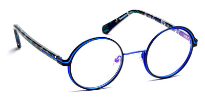J.F. Rey® JF3007 JFR JF3007 0025 47 - 0025 Black/Blue Eyeglasses