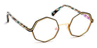 J.F. Rey® JF3008 JFR JF3008 0050 49 - 0050 Black/Gold Eyeglasses