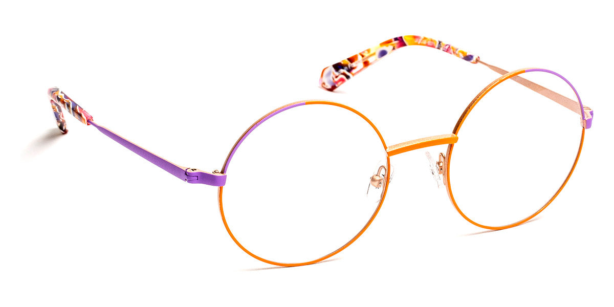 J.F. Rey® JF3016 JFR JF3016 6071 51 - 6071 Tangerine/Lilac Eyeglasses
