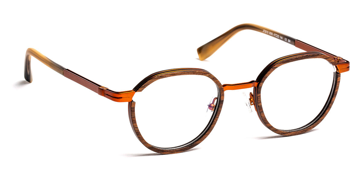 J.F. Rey® JF3019 JFR JF3019 9065 47 - 9065 Wood/Carbon/Orange Eyeglasses