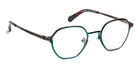 J.F. Rey® JF3022 JFR JF3022 0028 48 - 0028 Black Brushed/Blue Turquoise Eyeglasses