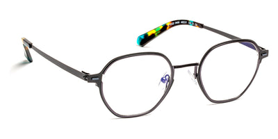 J.F. Rey® JF3022 JFR JF3022 0400 48 - 0400 Satin Black/Dark Gray Eyeglasses