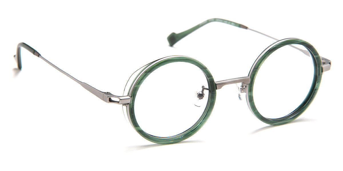 J.F. Rey® JF3025 JFR JF3025 4700 46 - 4700 Green/Silver Eyeglasses