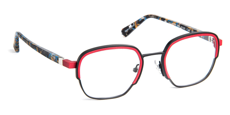 J.F. Rey® JF3030 JFR JF3030 0036 51 - 0036 Black/Burgundy Eyeglasses