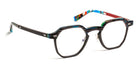 J.F. Rey® JF3034 JFR JF3034 3000 47 - 3000 Black/Red Chart/Carbon Eyeglasses