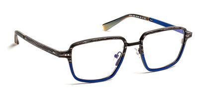 J.F. Rey® JF3046 JFR JF3046 0022 55 - 0022 Wood Black/Fiber Glasses Blue/Black Eyeglasses