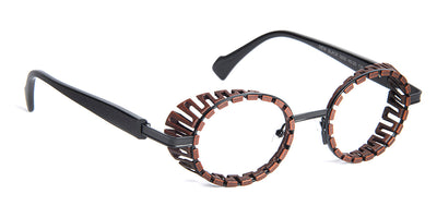 J.F. Rey® Newblack JFR Newblack 9200 45 - 9200 Brown/Satin Black Eyeglasses