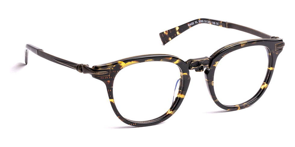 J.F. Rey® Ragexl JFR Ragexl 9560 51 - 9560 Tissue Demi/Antic Gold Eyeglasses