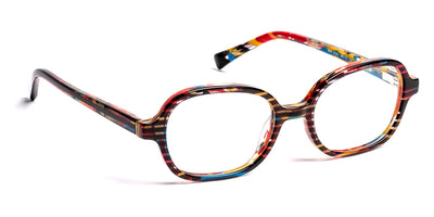 J.F. Rey® Bim JFR Bim 0030 44 - 0030 Stripes Black/Red/Yellow Eyeglasses