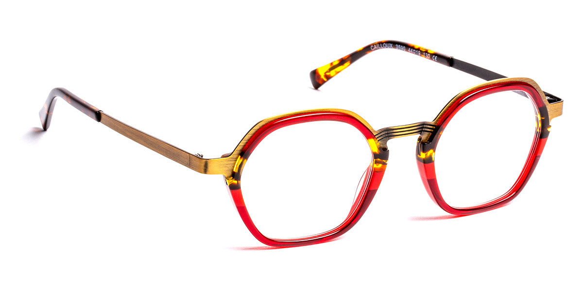 J.F. Rey® Cailloux JFR Cailloux 3590 44 - 3590 Burgundy/Antic Bronze Eyeglasses