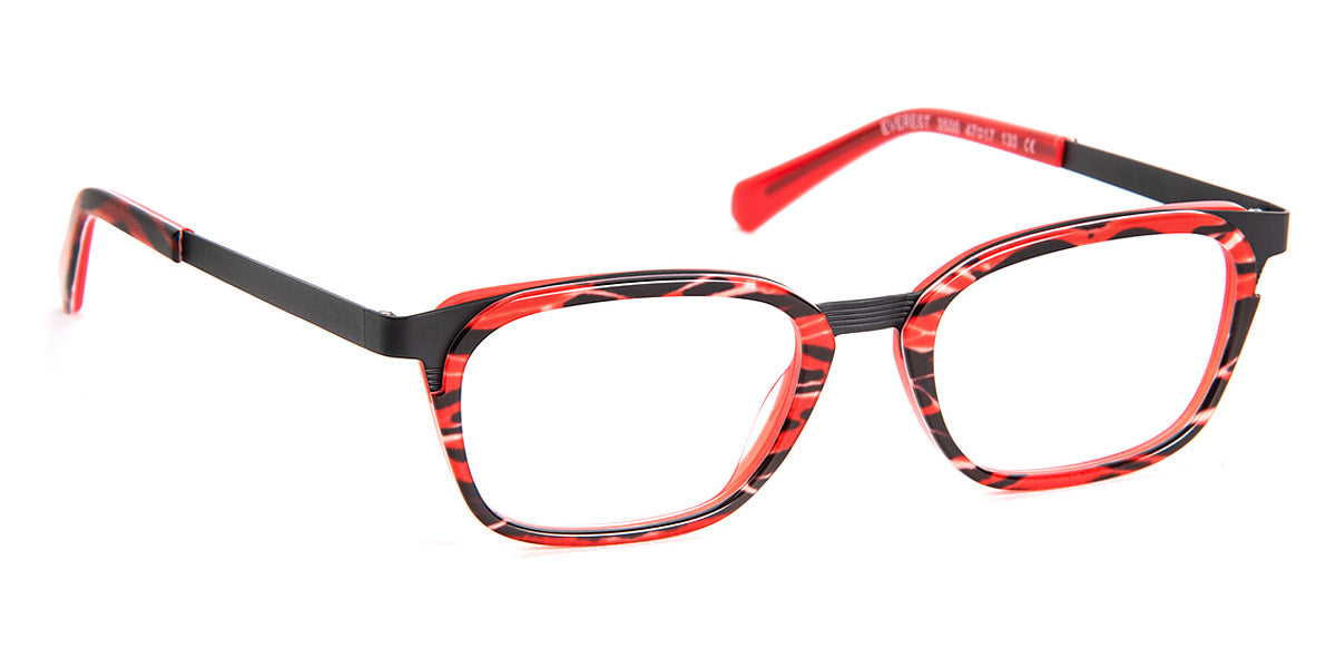 J.F. Rey® Everest JFR Everest 3500 47 - 3500 Burgundy Black Eyeglasses