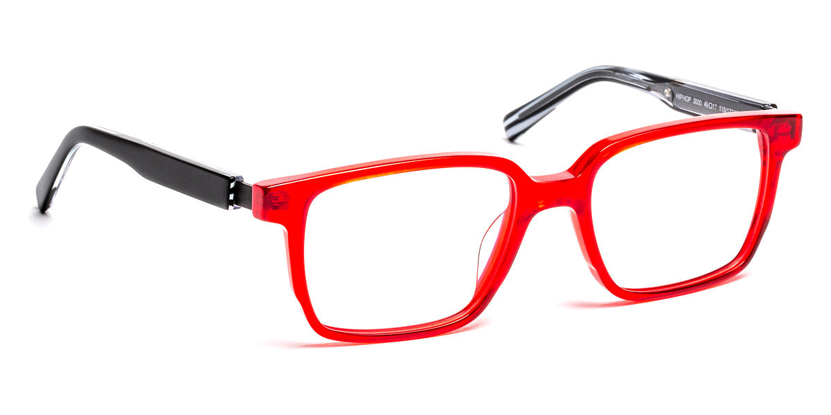 J.F. Rey® Hiphop JFR Hiphop 3000 49 - 3000 Red/Black Eyeglasses