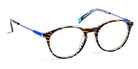 J.F. Rey® Like Kids JFR Like Kids 2220 47 - 2220 Stripes Black/Blue/Satin Blue Eyeglasses