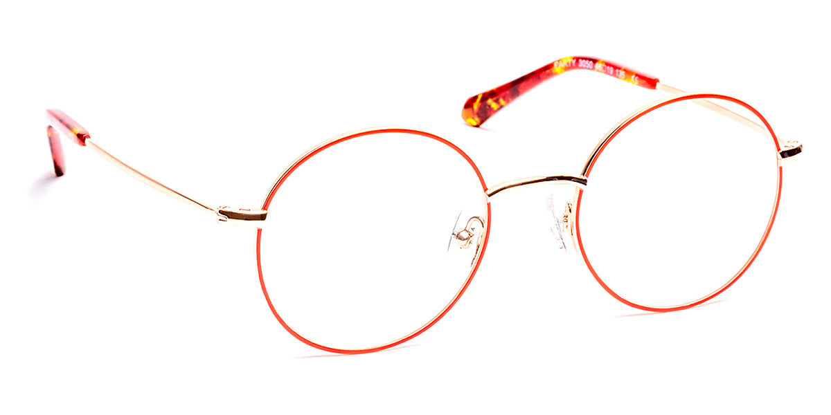 J.F. Rey® Party JFR Party 3050 46 - 3050 Strong Red/Shiny Gold Eyeglasses