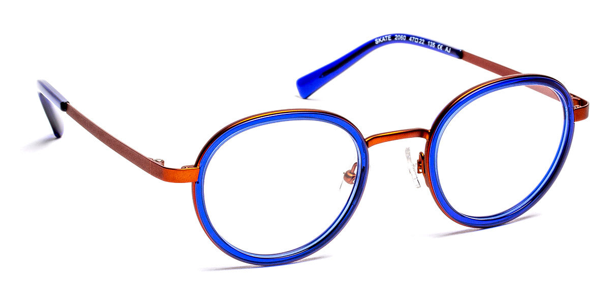 J.F. Rey® Skate JFR Skate 2060 47 - 2060 Blue/Copper Eyeglasses