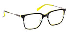 J.F. Rey® Surf JFR Surf 0050 51 - 0050 Black/Yellow Eyeglasses