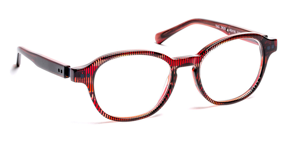 J.F. Rey® Tag JFR Tag 3620 45 - 3620 Stripes Burgundy/Blue Eyeglasses