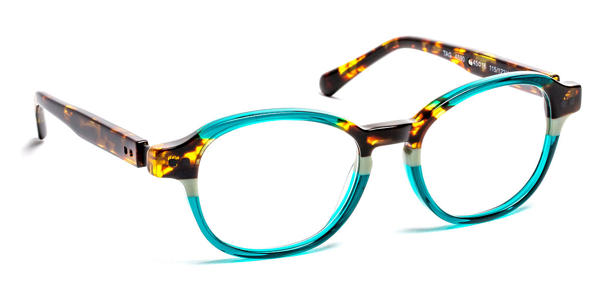 J.F. Rey® Tag JFR Tag 4590 45 - 4590 Green Demi Eyeglasses