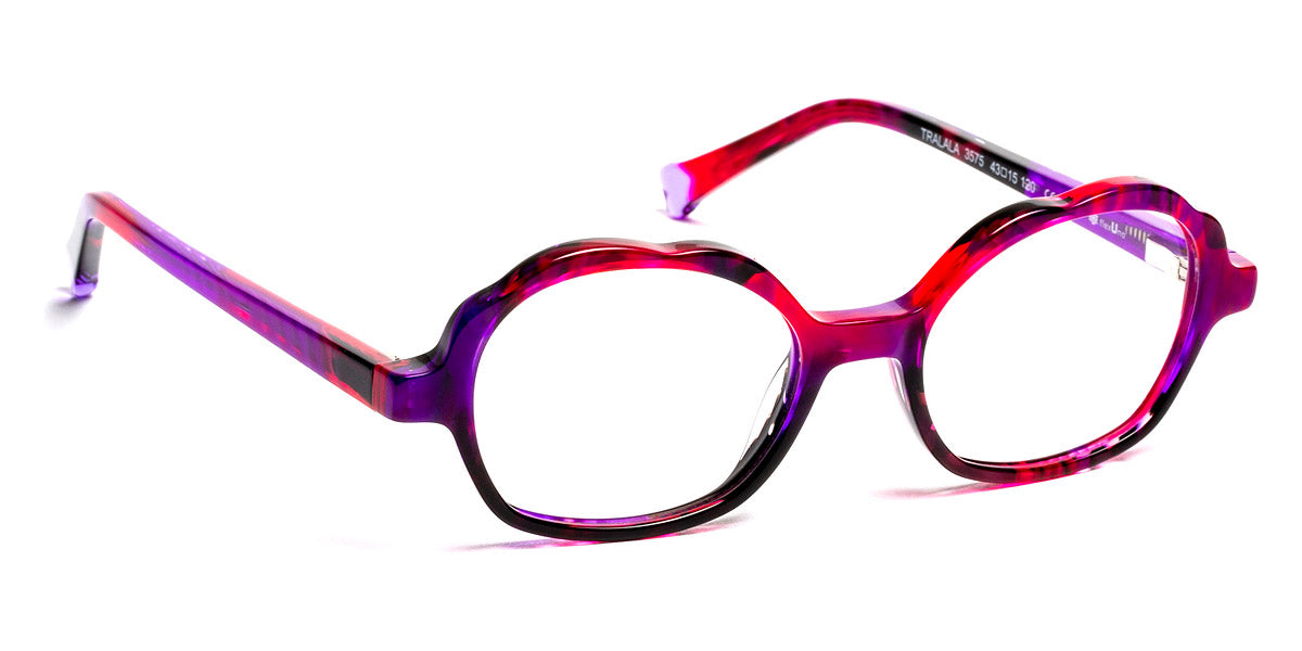 J.F. Rey® Tralala JFR Tralala 3575 43 - 3575 Red/Plum Lace Eyeglasses