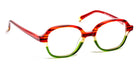 J.F. Rey® Yopla JFR Yopla 3540 43 - 3540 Stripes Burgundy/Khaki Eyeglasses