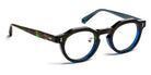 J.F. Rey® Lincoln JFR Lincoln 4940 45 - 4940 Green Asia/Green Transparent Eyeglasses