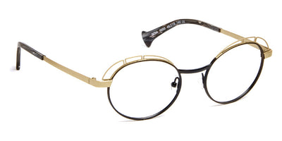 J.F. Rey® Goia JFR Goia 0055 48 - 0055 Matte Black/Shiny Gold Eyeglasses