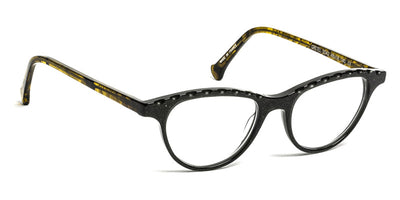 J.F. Rey® Gretel JFR Gretel 0542 48 - 0542 Black Spangles/Khaki Laces Eyeglasses